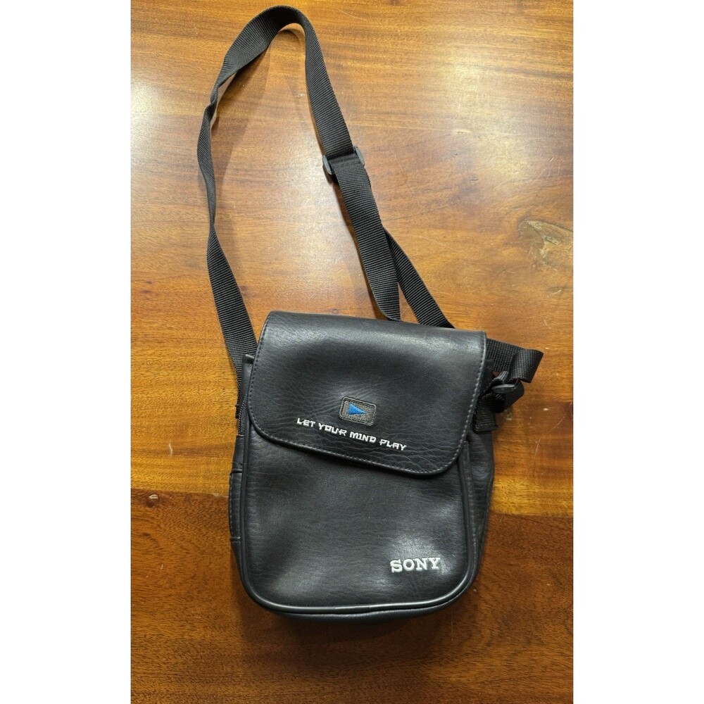 Vintage Sony Discman Walkman CD Bag Case Let Your Mind Play CD Projects Black 90